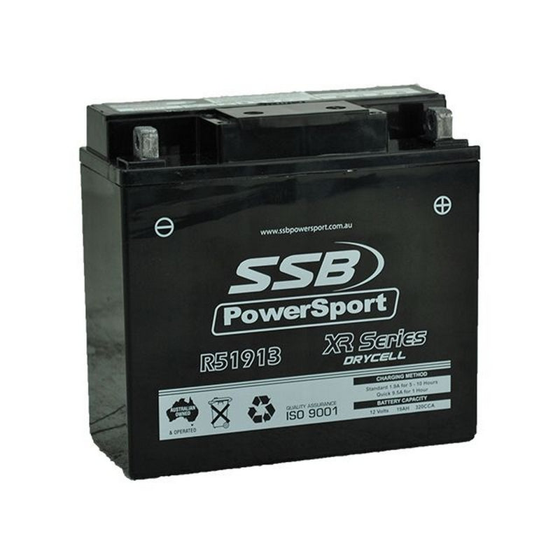 Load image into Gallery viewer, MOTORCYCLE AND POWERSPORTS BATTERY (Y51913) AGM 12V 19AH 320CCA BY SSB HIGH PERFORMANCE
