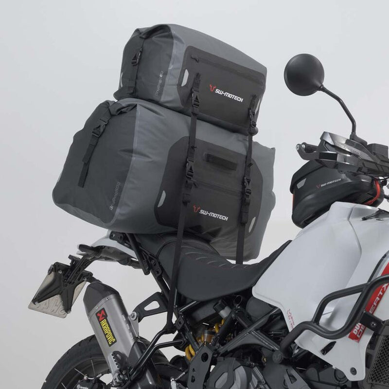 Load image into Gallery viewer, TAIL BAG SW MOTECH DRYBAG 26L GREY BLACK WEATHERPROOF
