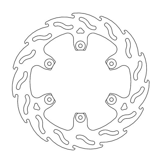 BRAKE DISC REAR MOTO MASTER FLAME 240MM GAS GAS HUSQVARNA KTM