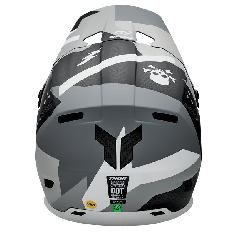 Load image into Gallery viewer, THOR HELMET REFLEX BRAVE GREY/WHITE

