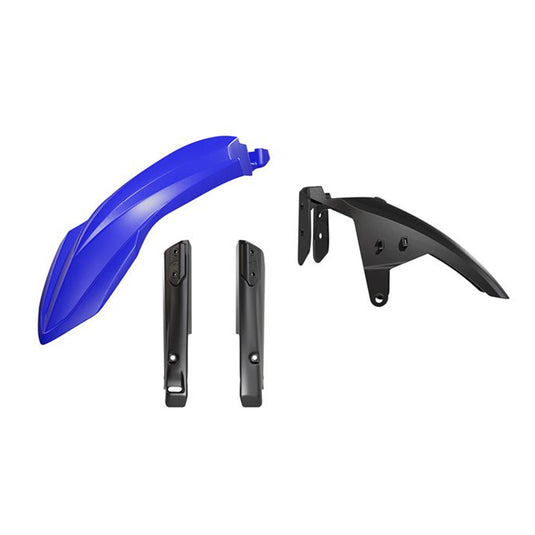 PLASTICS RTECH 3 PIECE FRONT FENDER & FORK BLUE BLACK YAMAHA XT700Z TENERE 19-24