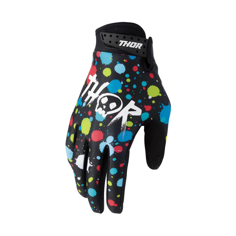 Load image into Gallery viewer, THOR GLOVE YOUTH LAUNCHMODE SPLAT BLACK
