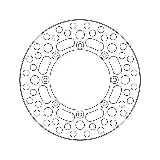 BRAKE DISC REAR MOTO MASTER VINTAGE 220MM KAWASAKI KX125 KX250 KX500 86-88