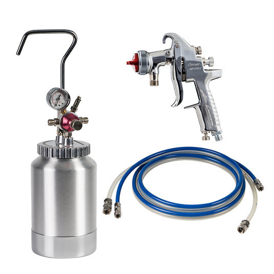IWATA 2SPRAY PRESSURE POT 2L POT + GAUGES