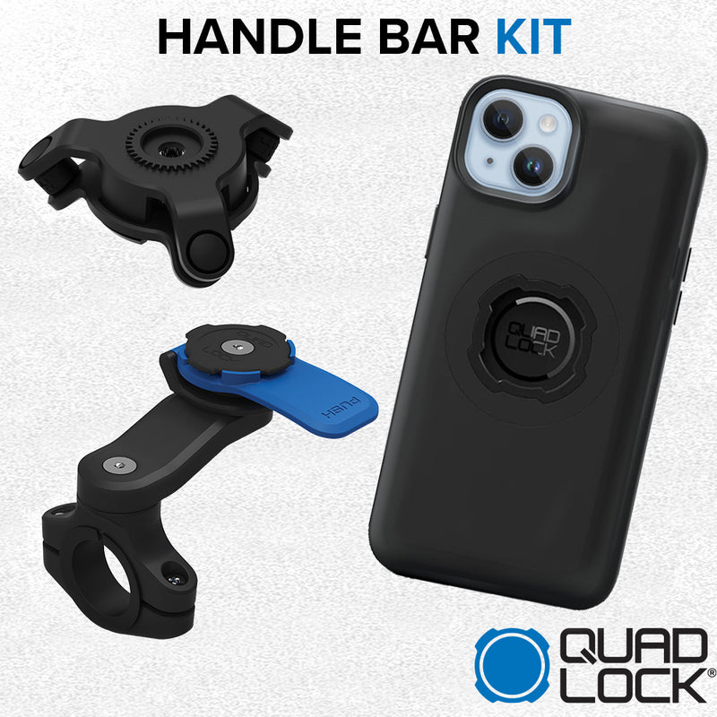 Load image into Gallery viewer, iPhone 15 Plus Handlebar Mount Kit Quad Lock
