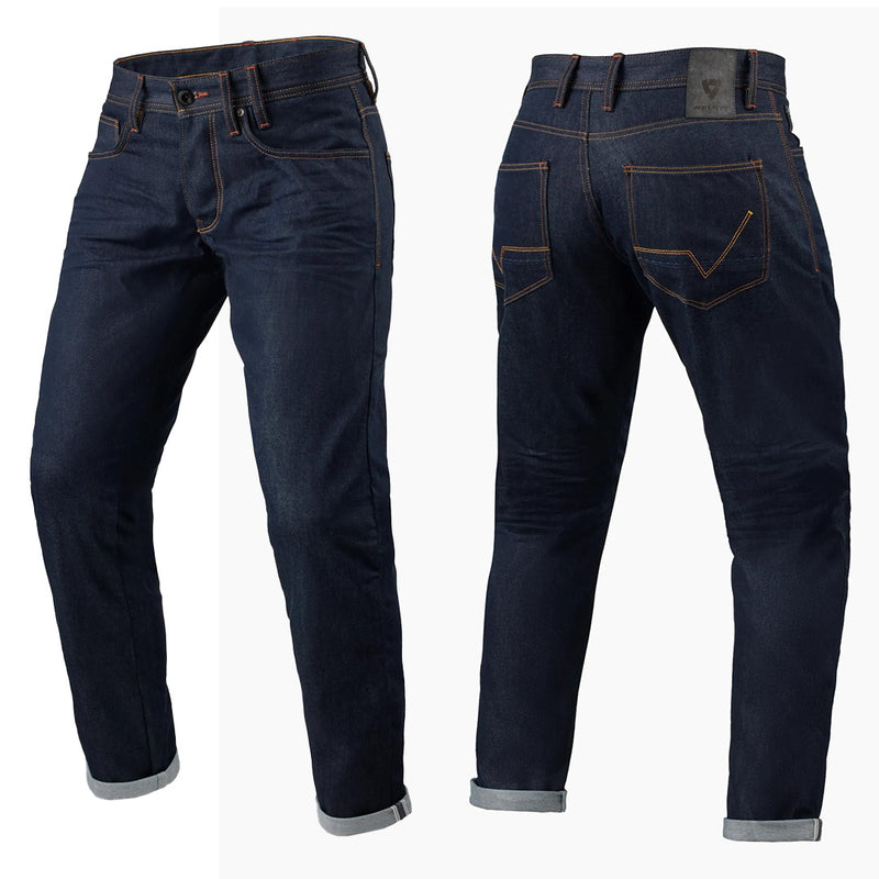 Load image into Gallery viewer, REV'IT! Jeans Lewis Selvedge TF Dark Blue
