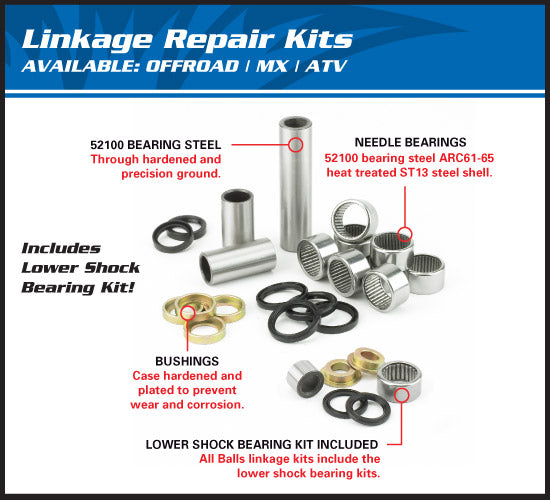 Load image into Gallery viewer, ALL BALLS LINKAGE BEARING KIT SUZUKI RM125 RM250 96-97

