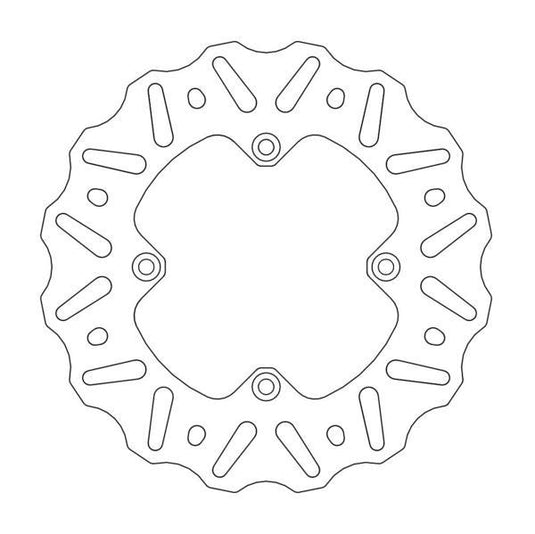 BRAKE DISC REAR MOTO MASTER NITRO 190MM YAMAHA YZ65 18-ON YZ80 93-01 YZ85 02-ON