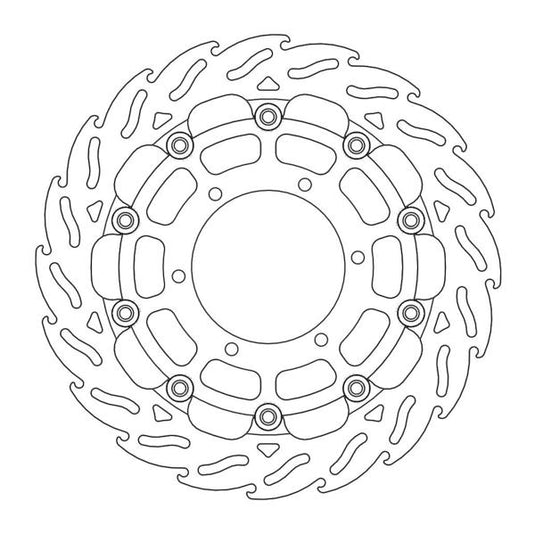 BRAKE DISC FRONT MOTO MASTER FLAME 310MM SUZUKI GSXR1000 09-16 GSXR600 09-21 GSXR750 08-20