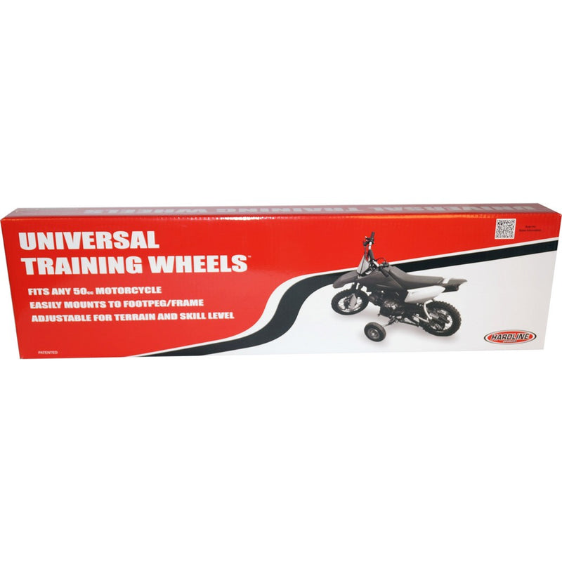 Load image into Gallery viewer, HARDLINE UNIVERSAL TRAINING WHEELS FOR MOST 50CC MOTORCYCLES
