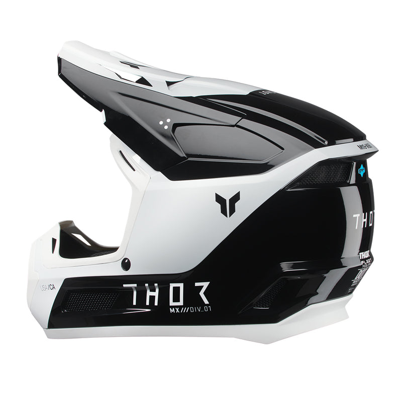 Load image into Gallery viewer, THOR HELMET FLEET STORM BLACK/WHITE YOUTH
