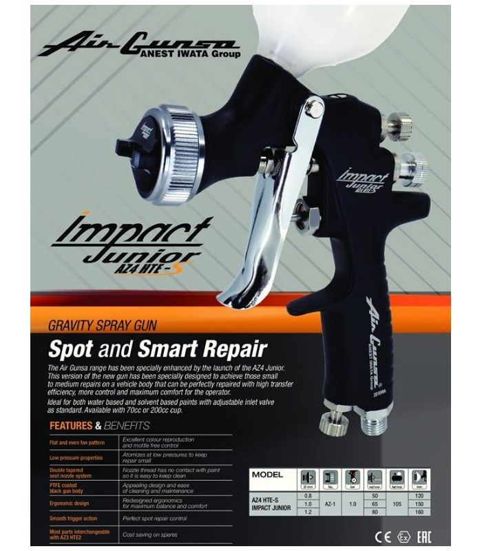 Load image into Gallery viewer, IWATA GRAVITY SPRAYGUN AZ4 JUNIOR HTE
