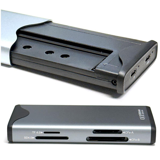 CFX-B / CFX-A / SDXC / MICRO SDXC MULTI CARD READER WITH M.2 SSD SLOT