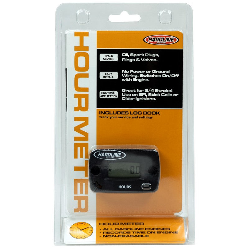 Load image into Gallery viewer, HARDLINE HOUR METER FOR ALL PETROL ENGINES TRACK SERVICE EASY INSTALL UNIVERSAL
