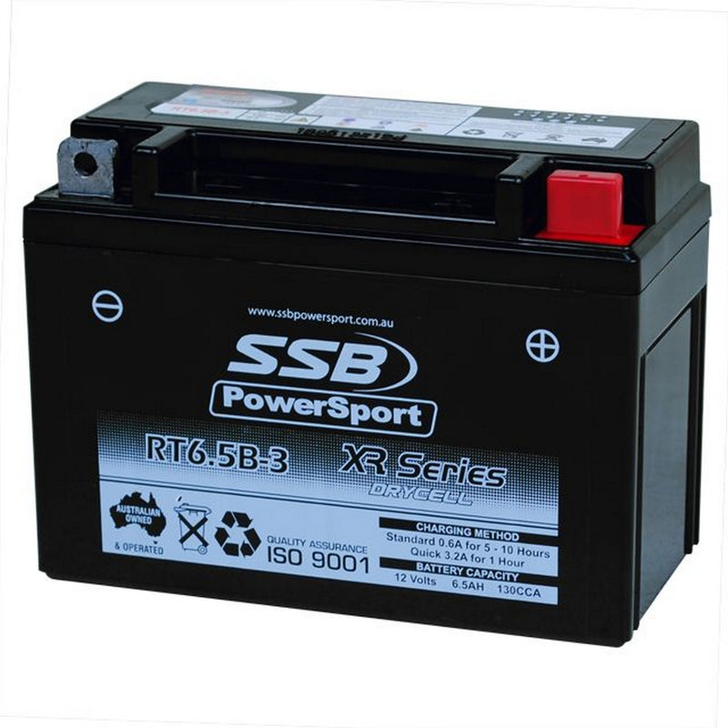 Load image into Gallery viewer, MOTORCYCLE BATTERY AGM 12V 0.6AH 130CCA BY SSB HIGH PERFORMANCE
