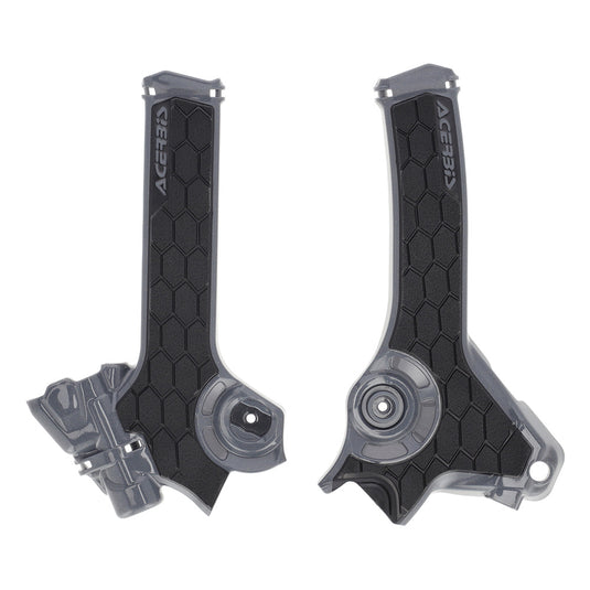 X-Grip Frame Guards Grey/Black Suzuki DR-Z4S