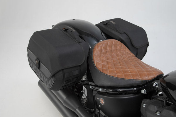 Load image into Gallery viewer, LEGEND GEAR SIDE BAG SYSTEM LH2/LH1 SW MOTECH 25.5/19.5L SOFT TAIL STRBOB 2017-ON STANDARD 2020-ON
