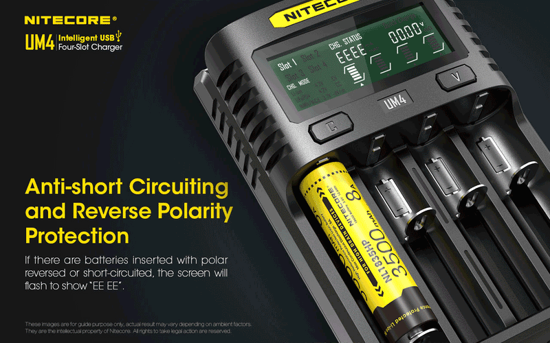 Load image into Gallery viewer, NITECORE INTELLIGENT BATTERY CHARGER USB FOUR SLOT CHARGER
