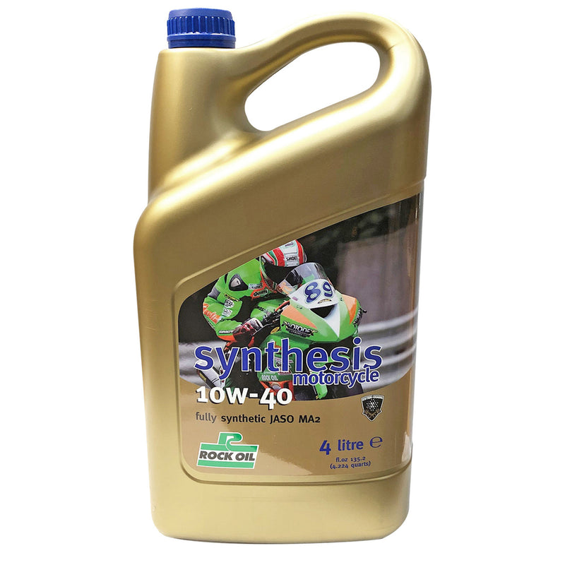 Load image into Gallery viewer, ENGINE OIL FULLY SYNTHETIC SYNTHESIS 4 MOTORCYCLE 10W-60 ROCK OIL 4L
