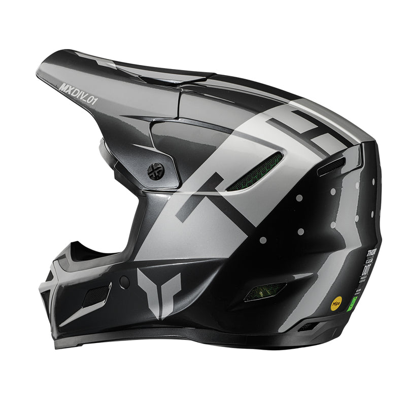 Load image into Gallery viewer, THOR HELMET REFLEX ROGUE CHARCOAL/SILVER
