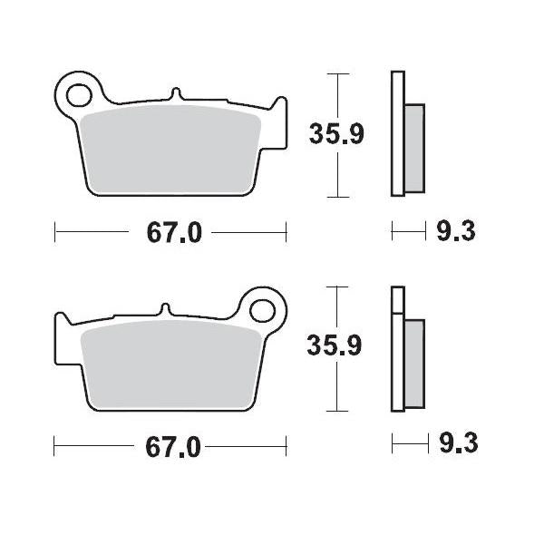 Load image into Gallery viewer, BRAKE PADS REAR MOTO MASTER PRO SINTERED APRILIA BETA GAS GAS KAWASAKI SUZUKI TM RACING YAMAHA
