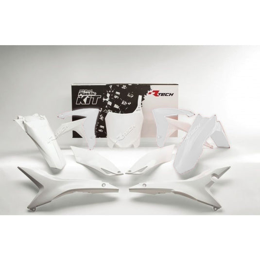 PLASTICS KIT RTECH 6 PIECE REVOLUTION WHITE HONDA CRF250R 22-24 CRF450R 21-24
