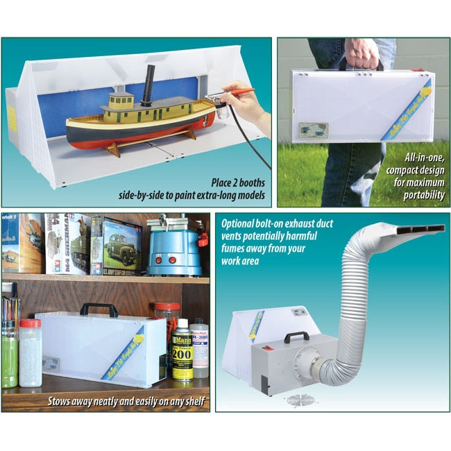 Load image into Gallery viewer, FORMULA AIRBRUSH SPRAY BOOTH WITH LIGHTS AND EXHAUST
