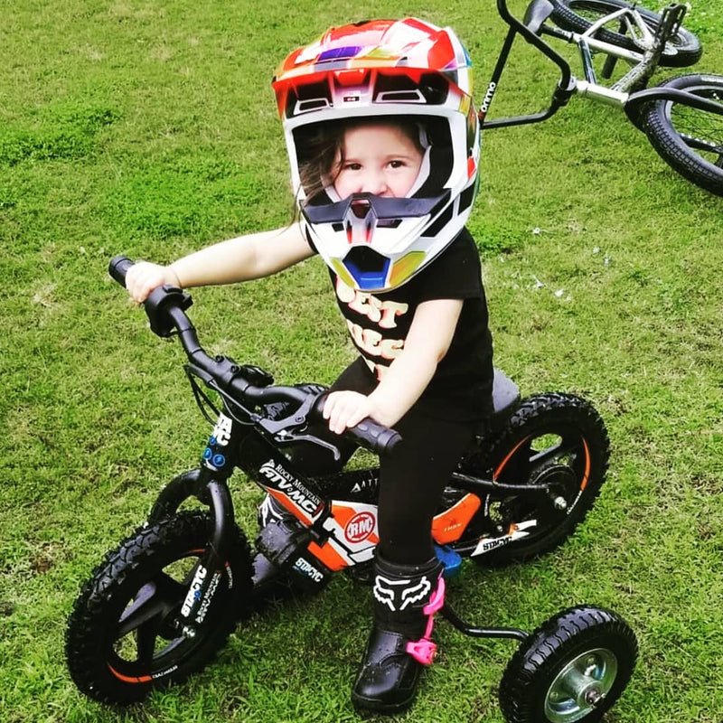 Load image into Gallery viewer, HARDLINE UNIVERSAL TRAINING WHEELS FOR STACYC ELECTRIC BIKES
