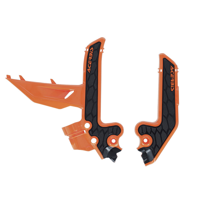 Load image into Gallery viewer, X-Grip Frame Guards Black-Orange KTM SX85 25 Acerbis
