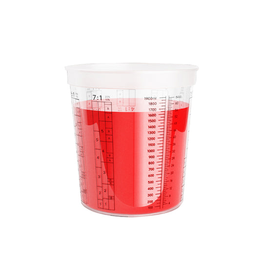 HANSPRAY MIXING CUPS 1900ML (2300ML CAPACITY)  - BOX OF 200