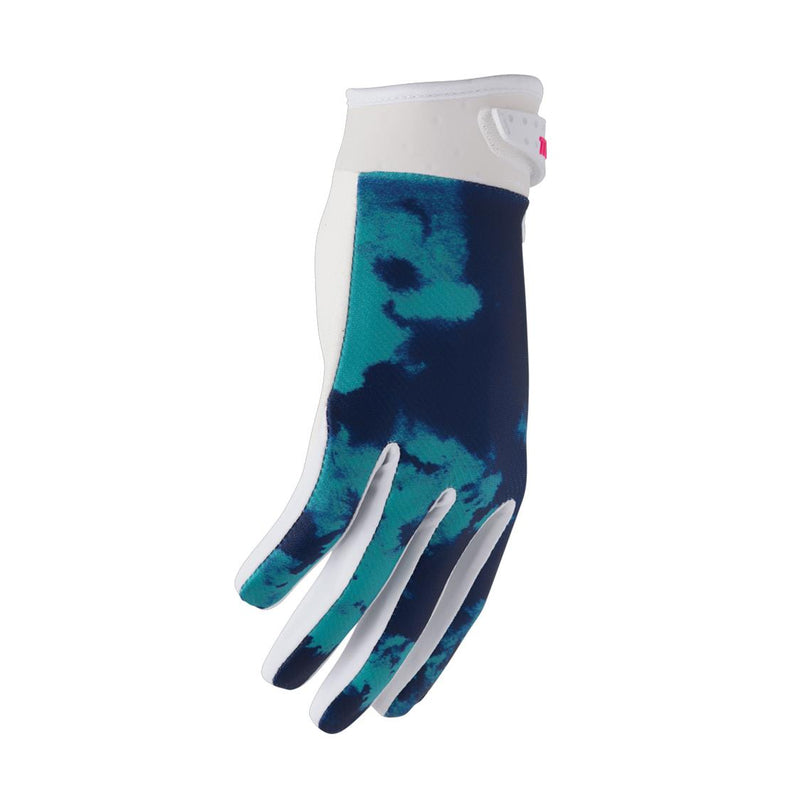 Load image into Gallery viewer, THOR GLOVE YOUTH LAUNCHMODE BLEACH WHITE/AQUA
