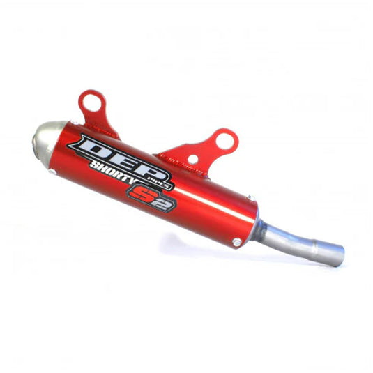 SILENCER DEP SHORTY GAS GAS MC125 24-ON HUSQVARNA TC125 23-ON KTM 125 SX 23-ON 125 XC 24-ON RED