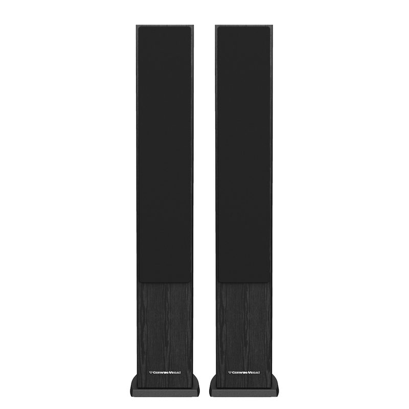 Load image into Gallery viewer, CERWIN VEGA LA SERIES HOME AUDIO 4" 3-WAY TOWER FLOOR SPEAKER BLACK 280W MAX PAIR

