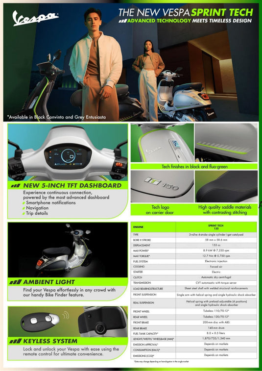 2025 Vespa Sprint Tech 150