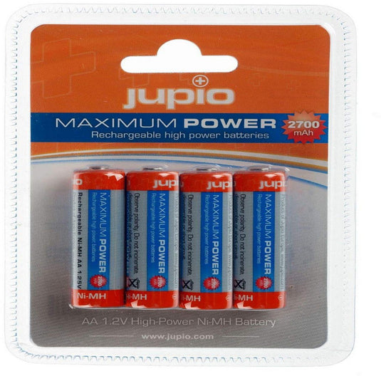 JUPIO RECHARGABLE BATTERY AA 2700MAH 4PK