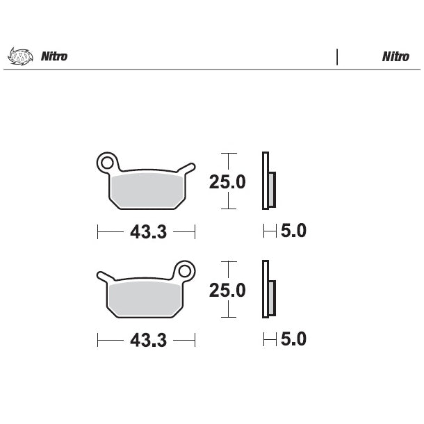 Load image into Gallery viewer, BRAKE PADS FRONT AND REAR MOTO MASTER NITRO GAS GAS HUSQVARNA KTM
