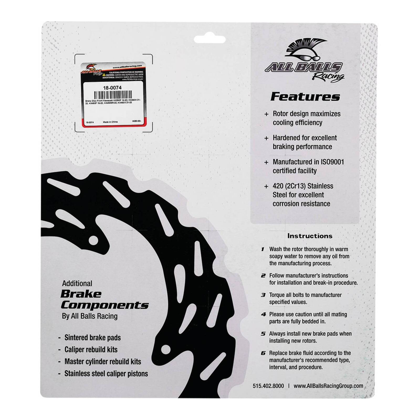 Brake Disc Front 18-0074