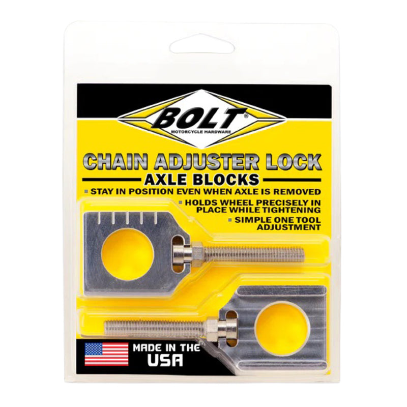 Load image into Gallery viewer, Bolt Raw Chain Adjuster Blocks Yamaha YZ (2 pack) 20mm
