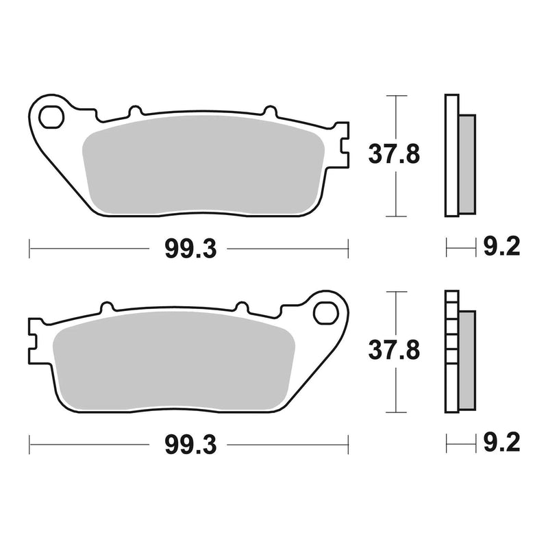 Load image into Gallery viewer, Brembo Prime Sinter Rear Brake Pads 07HO13SP
