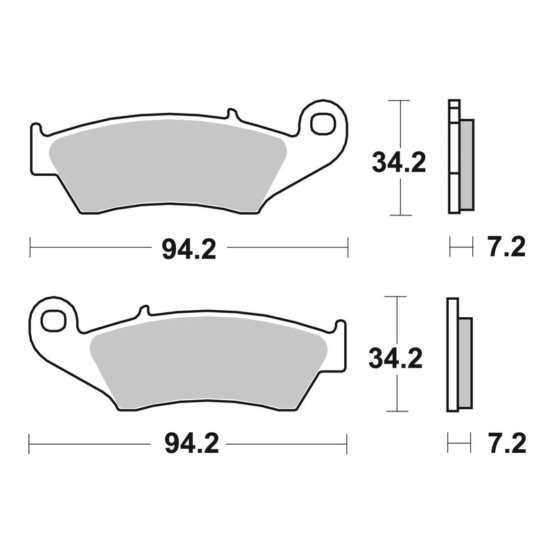Load image into Gallery viewer, Brembo Upgrade Sinter Front Brake Pads 07KA17SX
