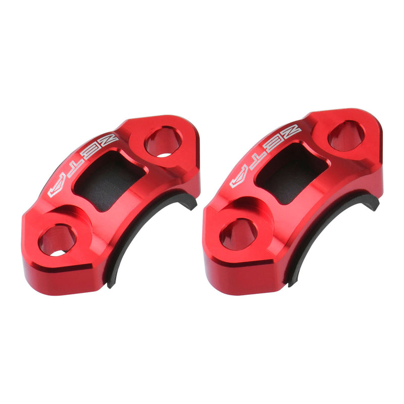 Load image into Gallery viewer, Zeta Rotating Bar Clamp Brake &amp; Clutch Set Red
