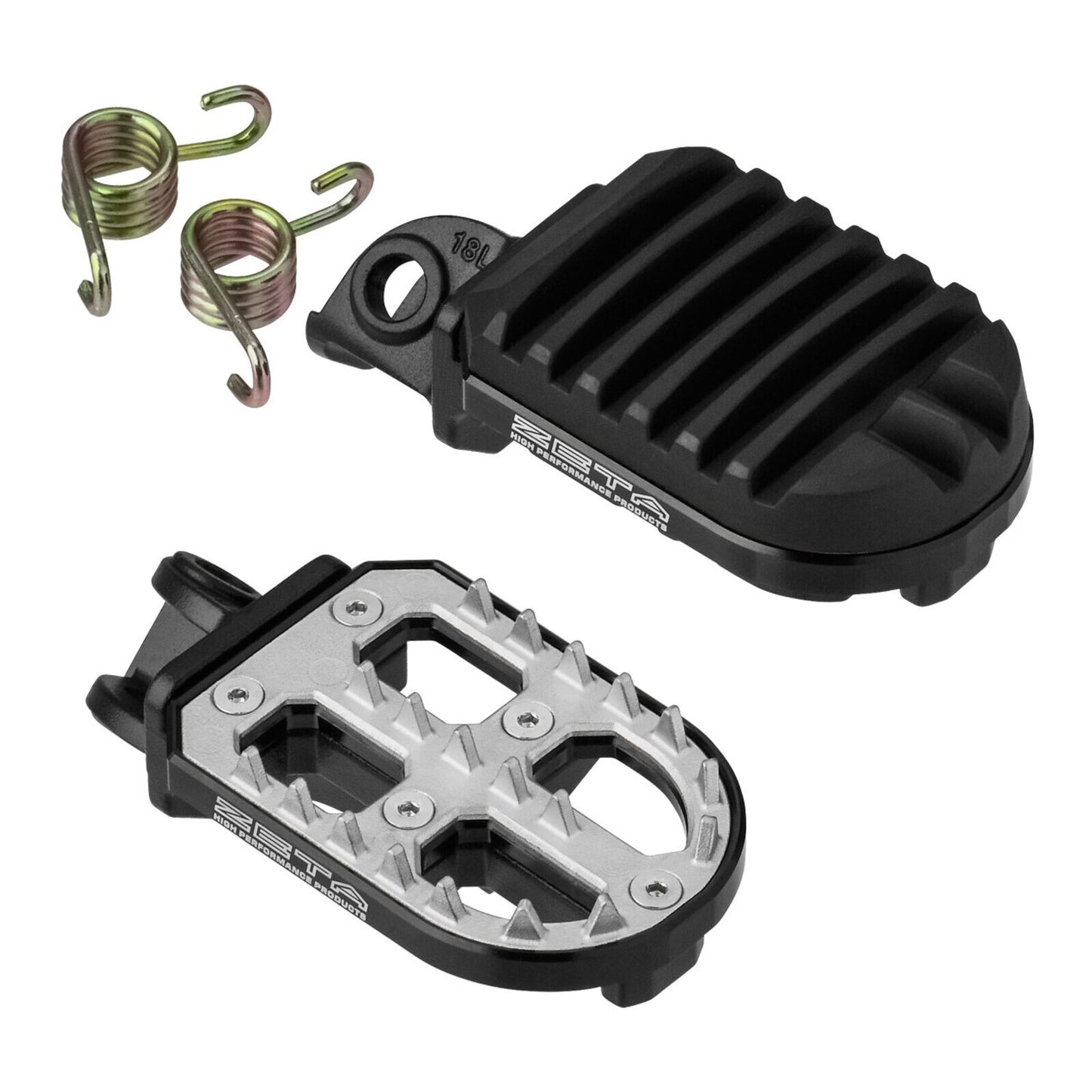 Zeta Adventure Foot Pegs KTM – Black