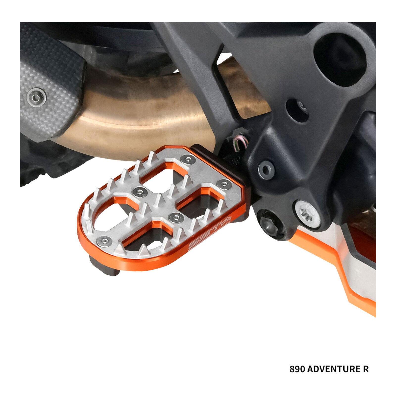 Zeta Adventure Foot Pegs KTM – Orange