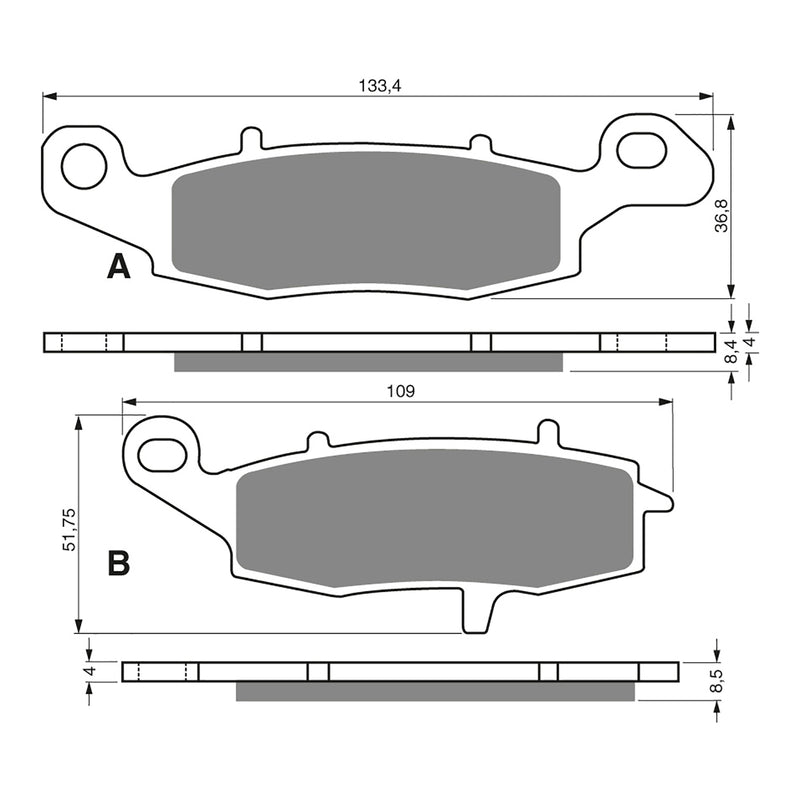 Load image into Gallery viewer, GOLDfren Brake Pads - S3 Sintered Sports
