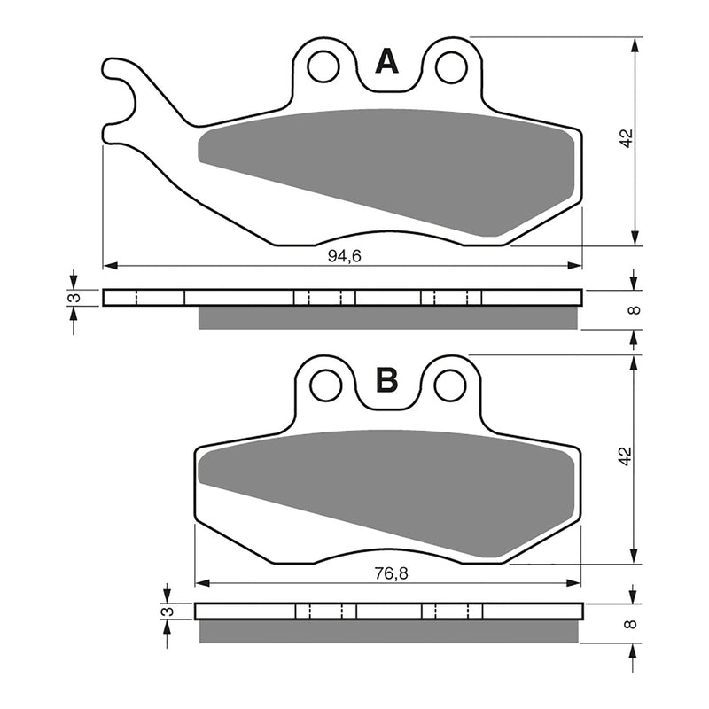Load image into Gallery viewer, GOLDfren Brake Pads - S3 Sintered Sports

