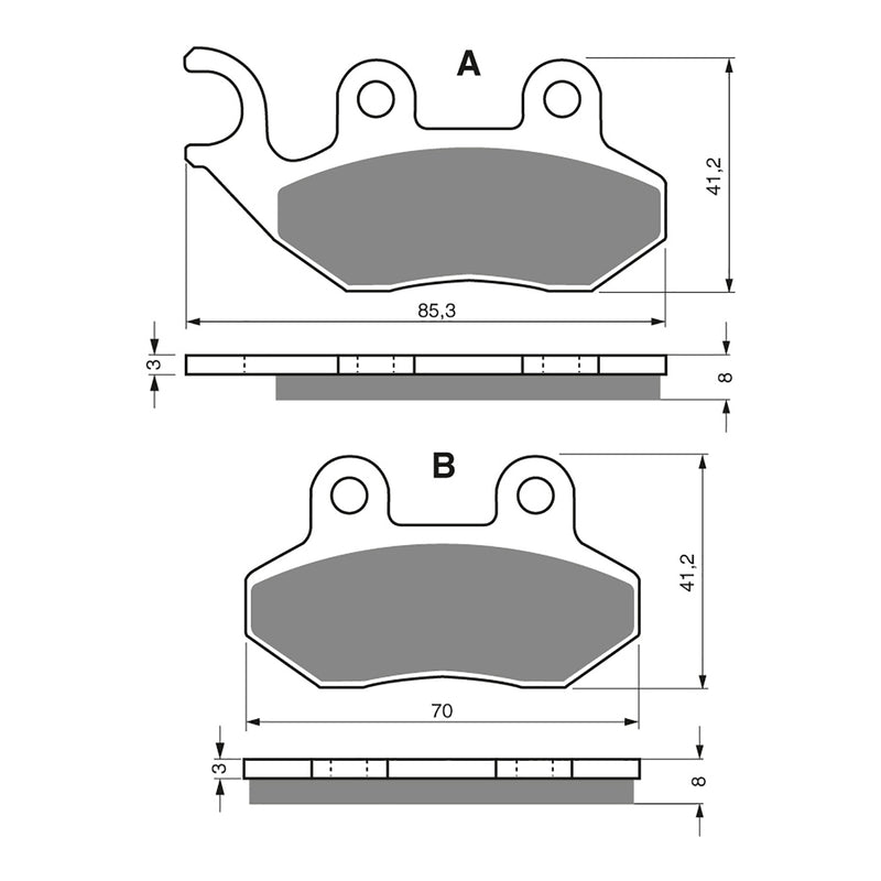 Load image into Gallery viewer, GOLDfren Brake Pads - S3 Sintered Sports
