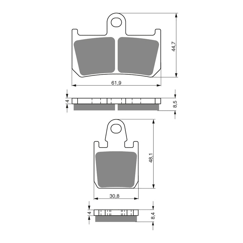 Load image into Gallery viewer, GOLDfren Brake Pads - S3 Sintered Sports
