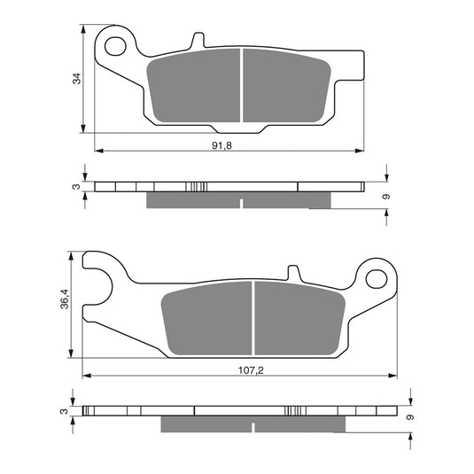 GOLDfren Brake Pads - K5 Off-Road Racing