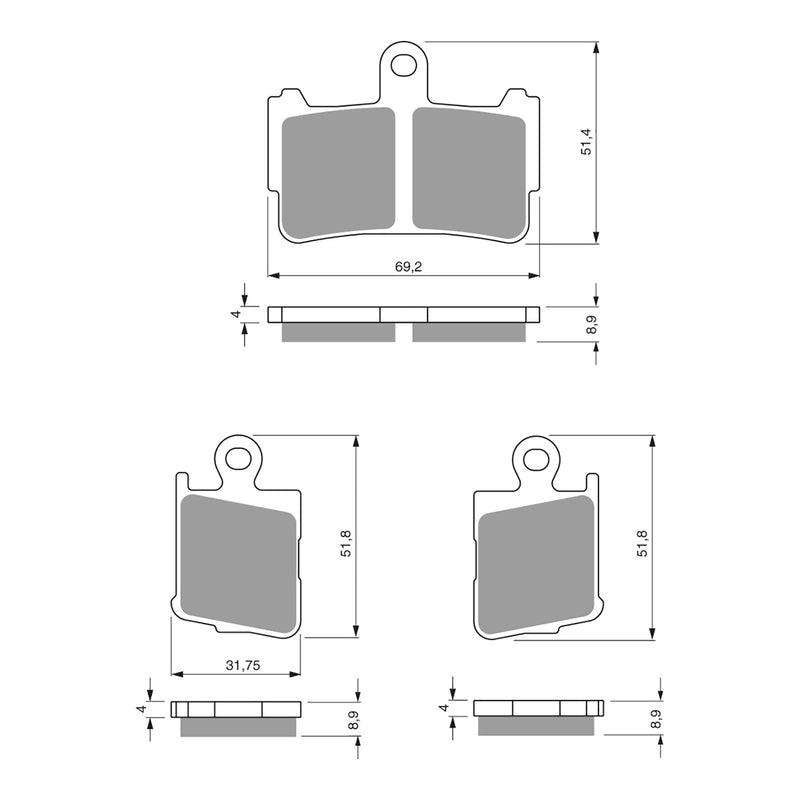 Load image into Gallery viewer, GOLDfren Brake Pads - S3 Sintered Sports
