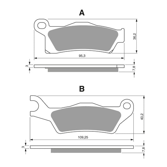 GOLDfren Brake Pads - K5 Off-Road Racing